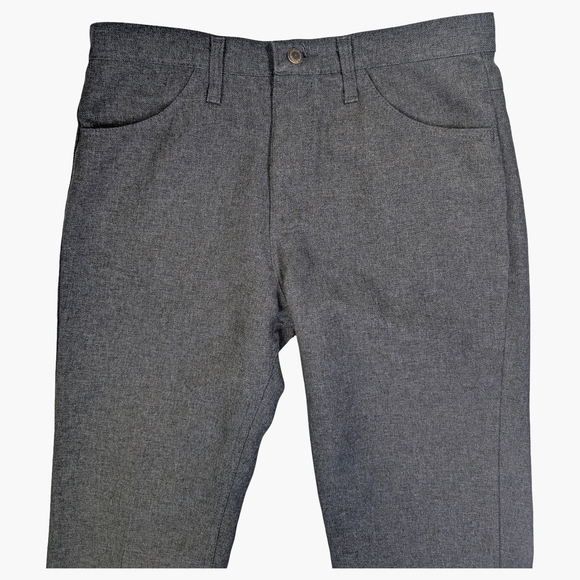 Vintage Wrangler Grey Slacks | Straight Leg Tailored Trousers | 34x30 - Picture 4 of 6